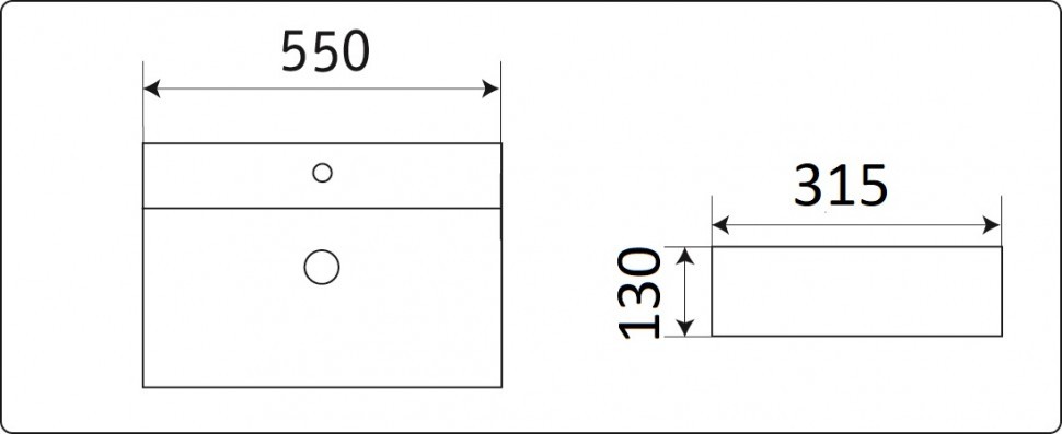 Умывальник CeramaLux 7836