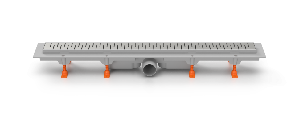 Душевой желоб MILLEAU Point M650PS с комбинированным затвором и решеткой нержавеющая сталь