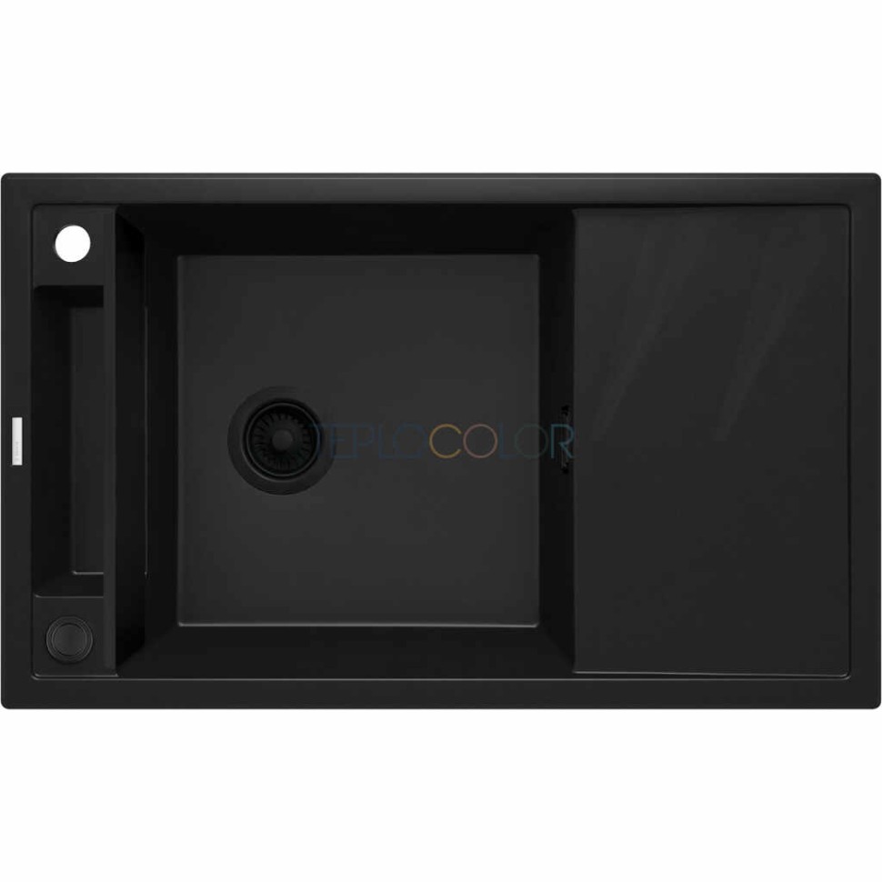 Гранитная мойка - магнитная, 1-чаша с осушкой