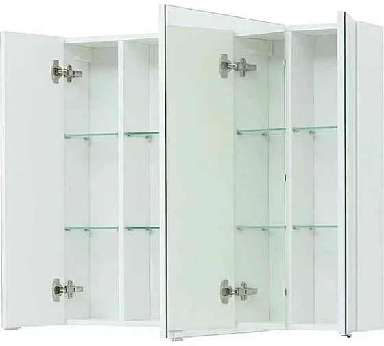 Зеркальный шкаф Aquanet Алвита New 100 Белый матовый