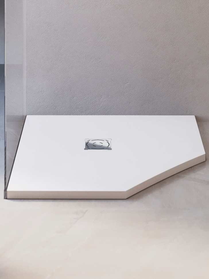 Душевой поддон трапеция RGW ST/T-W Белый (900x900)