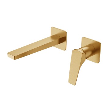 Смеситель для раковины Пуро (Puro) VBFW-5P01BG встраиваемый однорычажный, брашированное золото