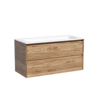Тумба подвесная SANCOS Marmi 2.0 995х445х520 c двумя ящиками оснащенными доводчиками скрытого монтажа, цвет дуб чарльстон, арт.MR2.0100ECH