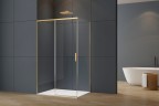 Душевой уголок Софт 2 (Soft 2) VSR-3SO28012CLG, 1200*800, брашированное золото, стекло прозрачное