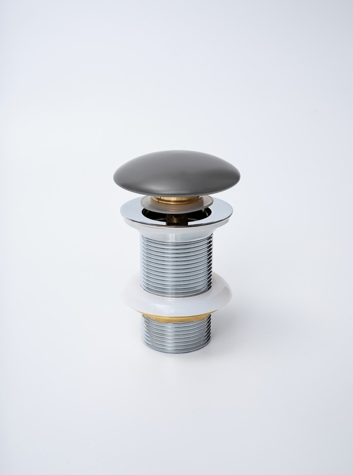 Донный клапан Gid без перелива Dgm100 74408K темно-серый матовый 7x7x10