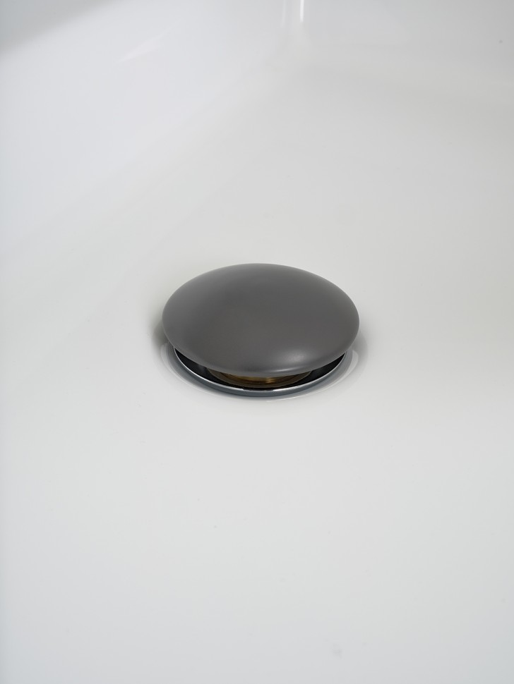 Донный клапан Gid без перелива Dgm100 74408K темно-серый матовый 7x7x10