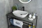 Раковина Gid N9447 51157 накладная белая 51x34x13