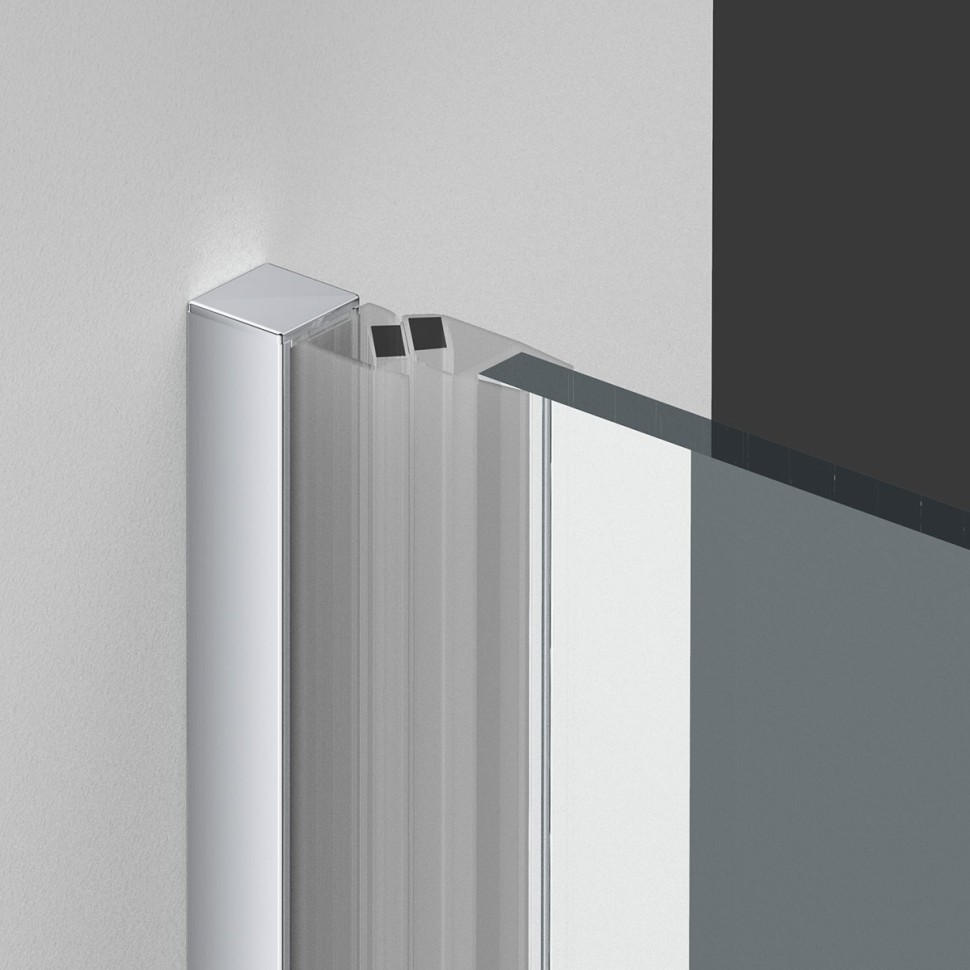 Душевая дверь Alpha VDP-3AL900MT , хром, стекло текстурное