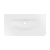 Раковина Vincea Caprise VCB-4CA100MWG, Corian, цвет белый матовый + серый матовый