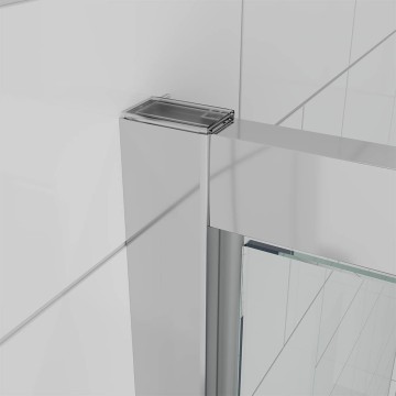 Душевая дверь Veconi Ottimo P30 CH, 800x1900, хром, стекло матовое