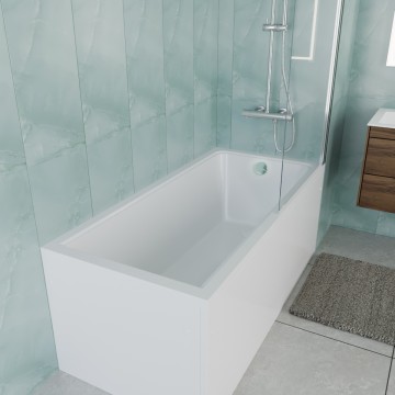 Ванна акриловая Vincea VBT-2G150-LG с ножками 1500*700*470, пристенная, цвет белый