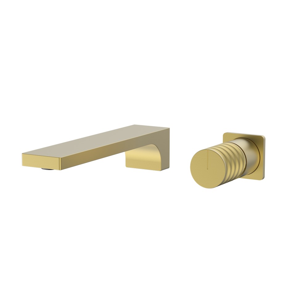 Смеситель для раковины Domus VBFW-5DM01BG встраиваемый, брашированное золото