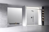 Душевая дверь Veconi Vianno VN-60, 2000x1950, Хром, стекло прозрачное