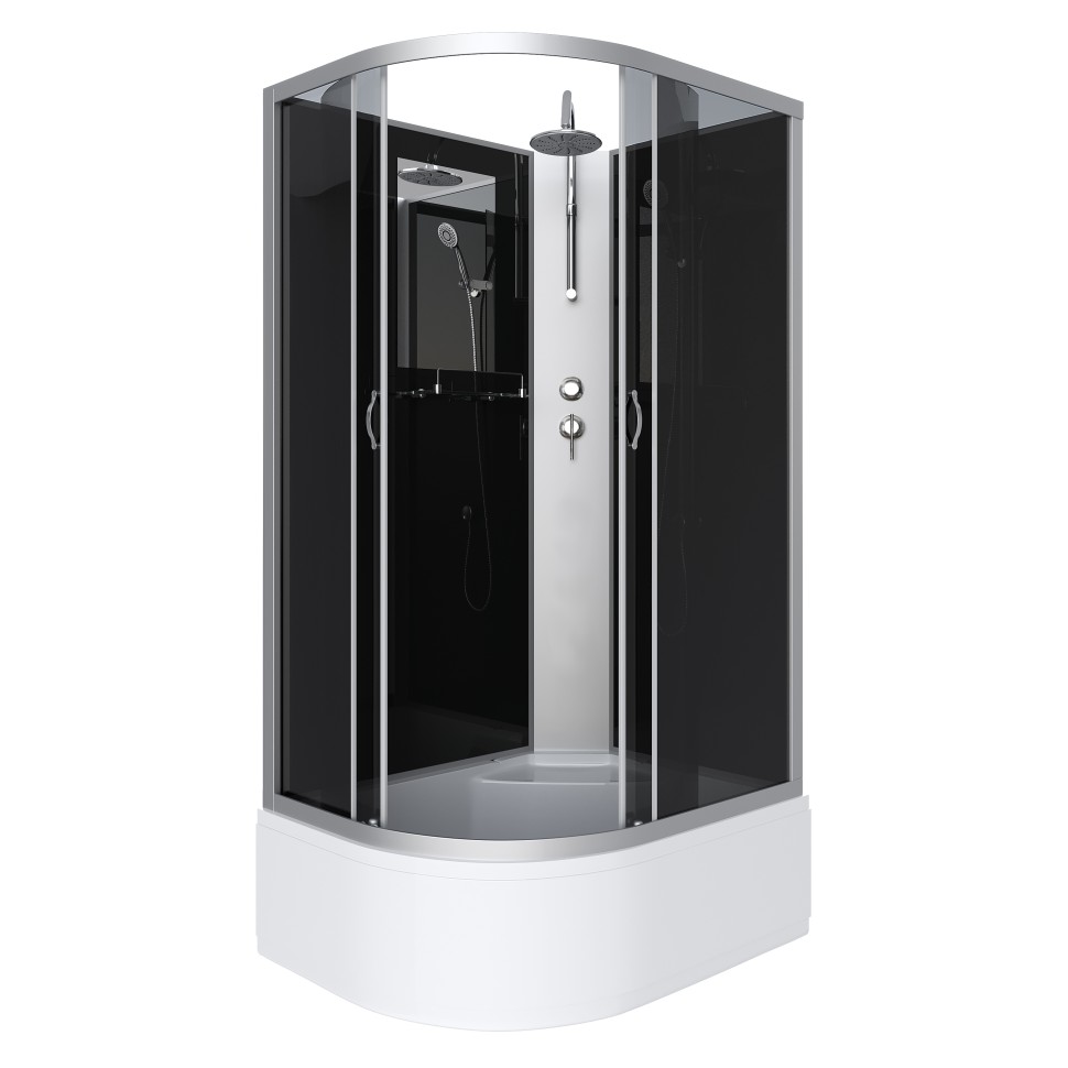 Душевая кабина Niagara Classic NG-2510-14RBKT (120х80х210) высокий поддон(40см),стекло тонированное,4 места
