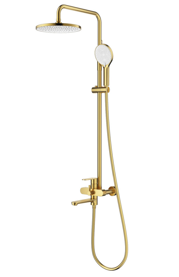 Душевая система Splenka для ванны и душа S222.24.03 Золотой сатин