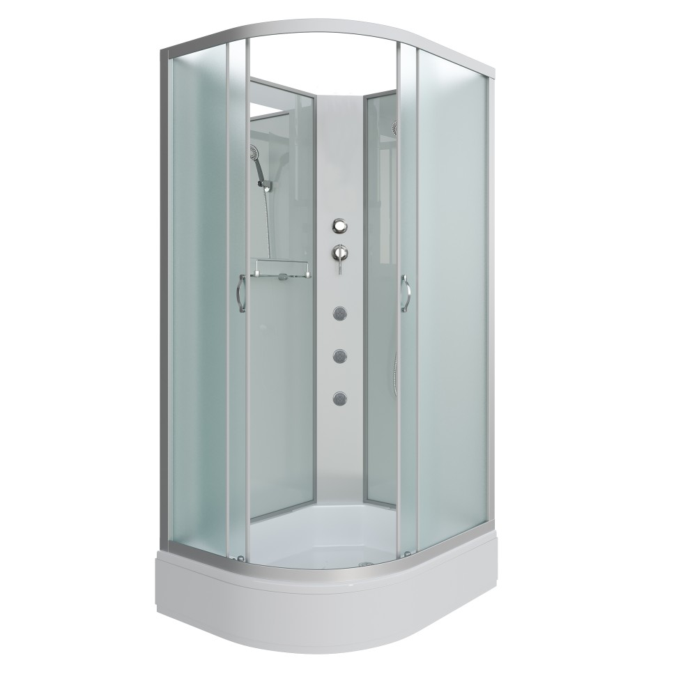 Душевая кабина Niagara Classic NG-33184-14RBKG (110х80х200) средний поддон(26см),стекло матовое,4 места