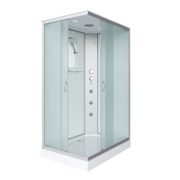 Душевая кабина Niagara Classic NG-43185-14QG (110х80х215) низкий поддон(13см),стекло матовое,3 места