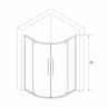 Душевой уголок RGW SV-53B (Прозрачное, 1000x1000)