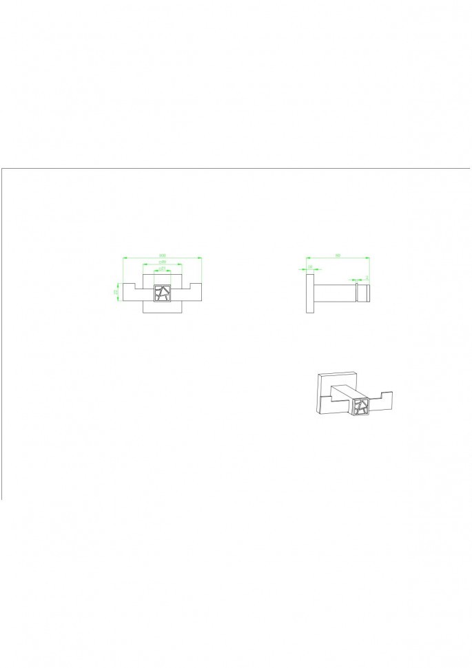 Крючок двойной 88601A-1