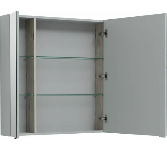 Зеркальный шкаф Aquanet Алвита New 100 Серый