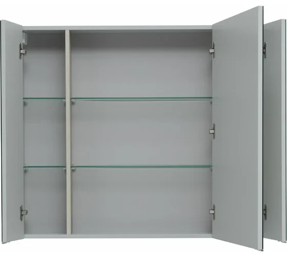 Зеркальный шкаф Aquanet Алвита New 100 Серый