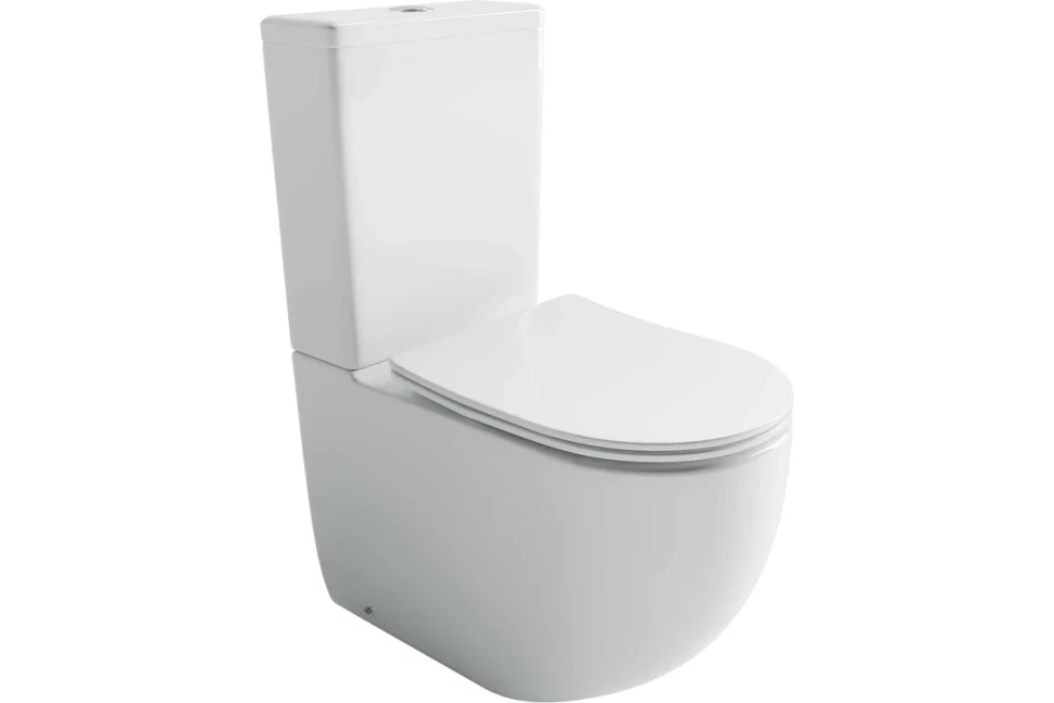 Напольный пристенный унитаз Metropol смыв Торнадо белый CN4001T