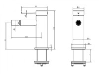 Смеситель ABBER Emotion 316 AF8824BRG для биде, брашированное розовое золото