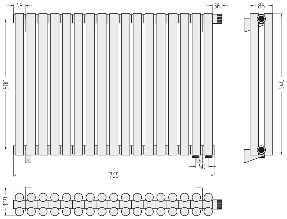 Эстет-11 EU50 500х765 17 секций