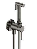 AQM6217GM Siena Готовый комплект гигиенического душа (скрытый монтаж, латунная лейка), Gun metal