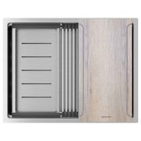Мойка нерж. сталь NEXT-MULTI SINK 58-L UNI, PM785845-L-BS, брашированная сталь, 580х450мм, Paulmark