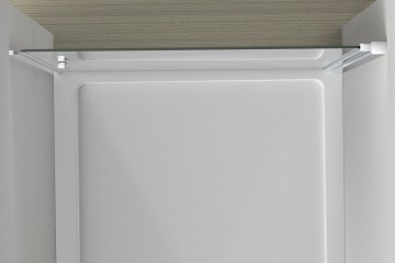 Душевая дверь Альфа (Alpha) VDP-3AL950CL , хром, стекло прозрачное