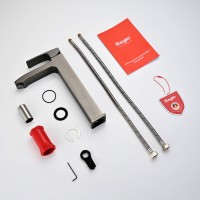 Смеситель Raglo высокий для умывальника графит