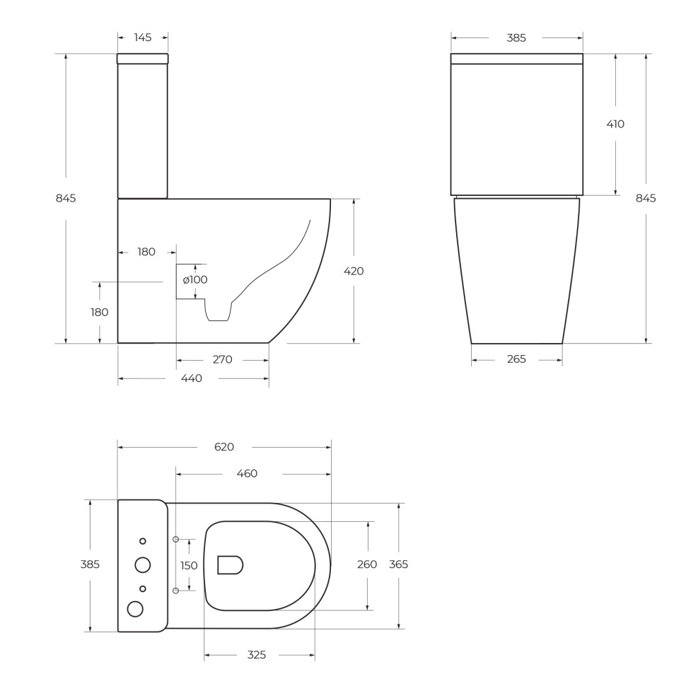 Чаша напольного унитаза BelBagno AMANDA BB051CPR