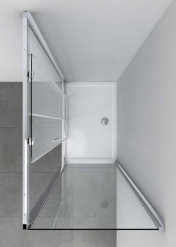 Душевой уголок Софт (Soft) VSR-3SO9011CL, 1100*900, хром, стекло прозрачное
