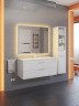 Тумба под раковину для ванной подвесная Uperwood Modul 95х44,4х55 см, белаяатовая