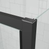 Душевой угол Veconi Ottimo P20SP B, 1200х700х1900 черный матовый, стекло тонированное матовое