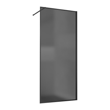 Душевая перегородка Волк-Ин (Walk-In) VSW-1HP900GFB, 900*2000, черный матовый, стекло матовое тонированное