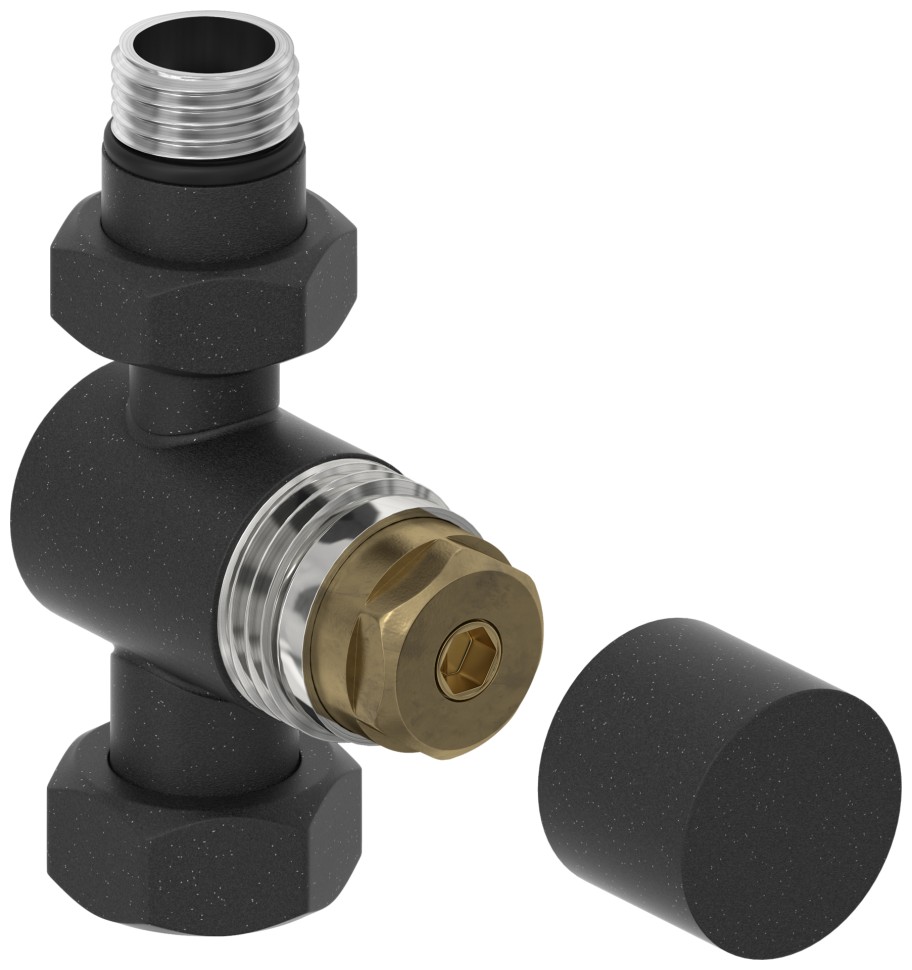 Вентиль прямой под шестигранник (G 1/2" НР х G 3/4" НГ)