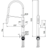 Смеситель для кухни Barrel, хром, Ba214029-CR, Paulmark