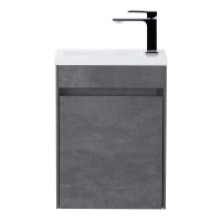 База под раковину подвесная BelBagno PIETRA MINI-400-1A-SO-SCM-L Stucco Cemento