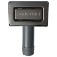 Перелив прямоугольный с логотипом, PM22-GM, вороненая сталь, Paulmark