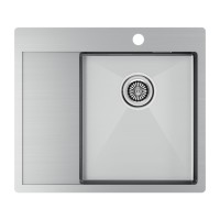 Мойка нерж. сталь KRONER 59F, PM225951-BSR, брашированная нерж. сталь, правая, 590х510мм, Paulmark