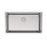 Мойка YUNI 76 UNI, нерж. сталь, YU76-BS, брашированная нерж. сталь, 760х440мм, Paulmark