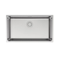 Мойка YUNI 76 UNI, нерж. сталь, YU76-BS, брашированная нерж. сталь, 760х440мм, Paulmark