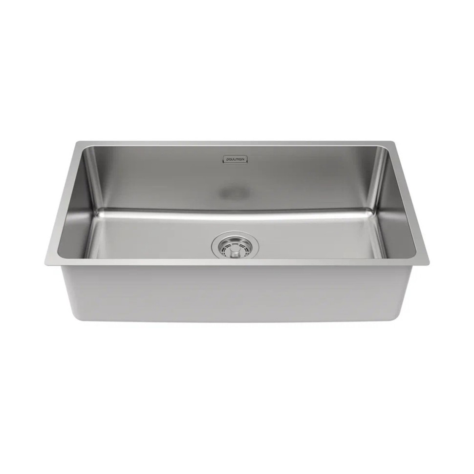 Мойка YUNI 76 UNI, нерж. сталь, YU76-BS, брашированная нерж. сталь, 760х440мм, Paulmark