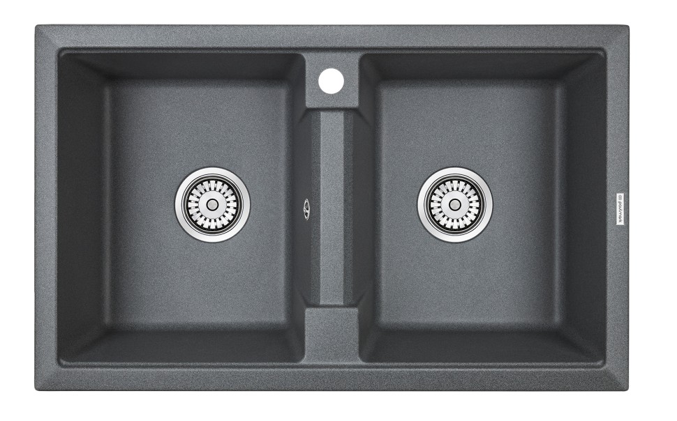 Мойка TANDEM 80/2, IT-GRANIT, PM238150-DG, графит, 810х500 мм, Paulmark