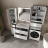 Тумба подвесная STYLE LINE "Атлантика 80", Люкс Плюс белый глянец под раковину Атлантика 80