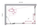 Душевой уголок BelBagno LUCE-AH-21-125/80-C-Cr