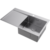 Кухонная мойка Omoikiri Akisame 86-R-IN нерж. сталь/нержавеющая сталь