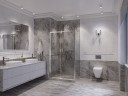 Душевое ограждение Ambassador Forsa 17021116AX-80AX (100х80х200) прямоугольник,хром,стекло прозрачное,раздвижная,2 места